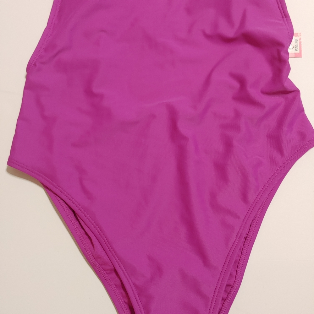 🚫Sold🚫High Cut One Piece Swim Suit, M - Picture 2 of 3